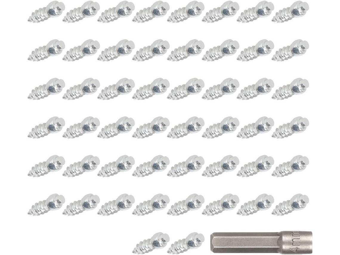 Paquete De 50 Tacos Antideslizantes De Acero Inoxidable Para Neumáticos De Bicicleta.