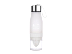 Botella Citron H2O de 700 ml para beber más agua, botella para bicicleta blanca Whp612