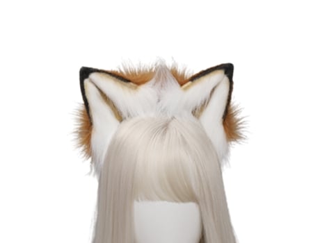 Bolsa de Mano de Halloween ZMDECQNA Fox Fur Ears Hairhoop Headwear Dress Costume Headband Piel Marrón