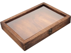 Caja Para Especímenes Con Tapa Transparente, Vitrina Retro Para Insectos Y Flores Secas.