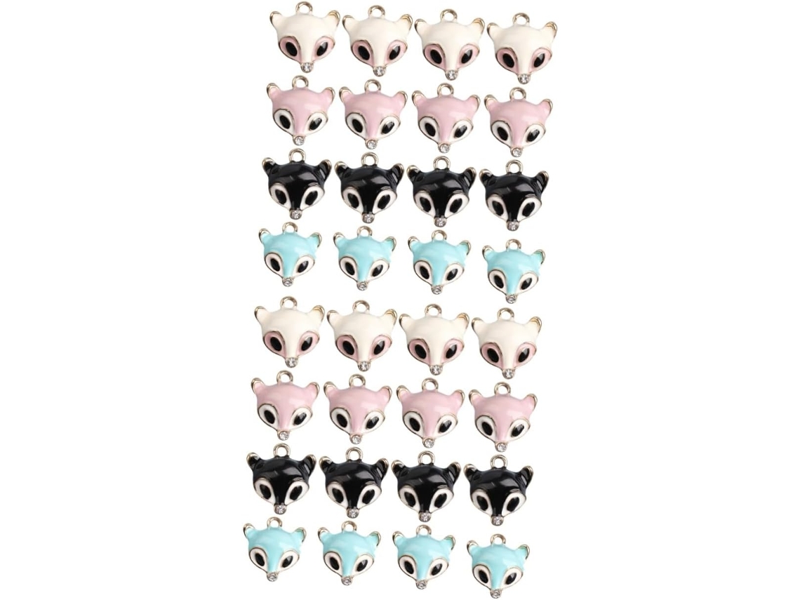 Colgante Con Dije De Animal Para Joyería, Accesorio De Collar De Zorro Para Decoración