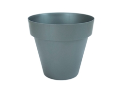 PLASTIKEN TES - Maceta Redonda Clásica Diámetro 32 cm Capacidad 14L Antracita