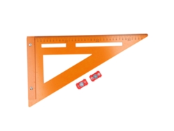Regla Triangular Mecánica 2 En 1 Para Carpintería, De Alta Precisión, 220 X 380 Mm.