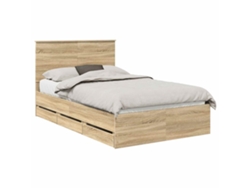 Maison Exclusive - Estructura De Cama Roble Sonoma Madera Ingenieril