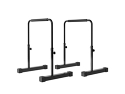 Barras Paralelas Para Flexiones, 2 Unidades, Altura Ajustable, Color Negro.