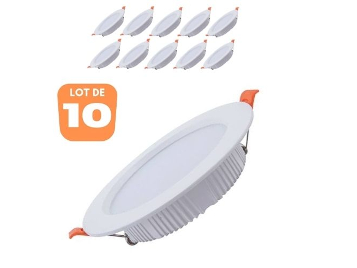 Conjunto de 10 puntos Alexa SMD LED redondo White 12W 4200K HOROZ ELECTRIC