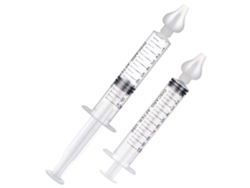 2 Aspiradores nasales portátiles para bebés, jeringa limpiadora nasal, tubo de aguja de silicona