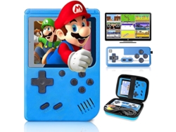 Consola De Videojuegos Portátil Retro Con 400 Juegos Clásicos Fc - Consola De Videojuegos Portátil Siurn Con Pantalla De 3,0 Pulgadas (azul)
