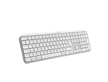 Teclado LOGITECH Aluminio,Blanco