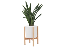 Soporte moderno de madera para plantas de interior