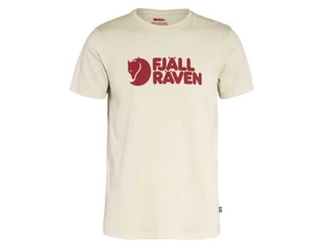 Camiseta de Hombre FJÄLLRÄVEN Logo Beige (XL)