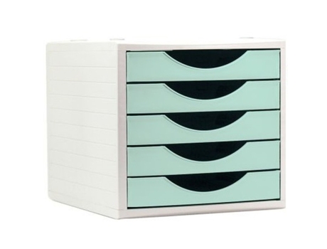 Archivador Modular Archivo 2000 ArchivoTec Serie 4000 5 cajones Verde Pastel (34 x 27 x 26 cm)