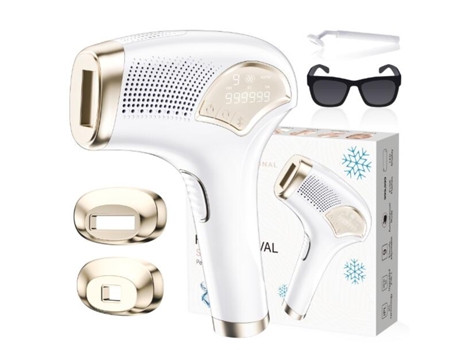 Depiladora de luz pulsada EZII BHRL-07 IPL ICE cara y cuerpo blanco