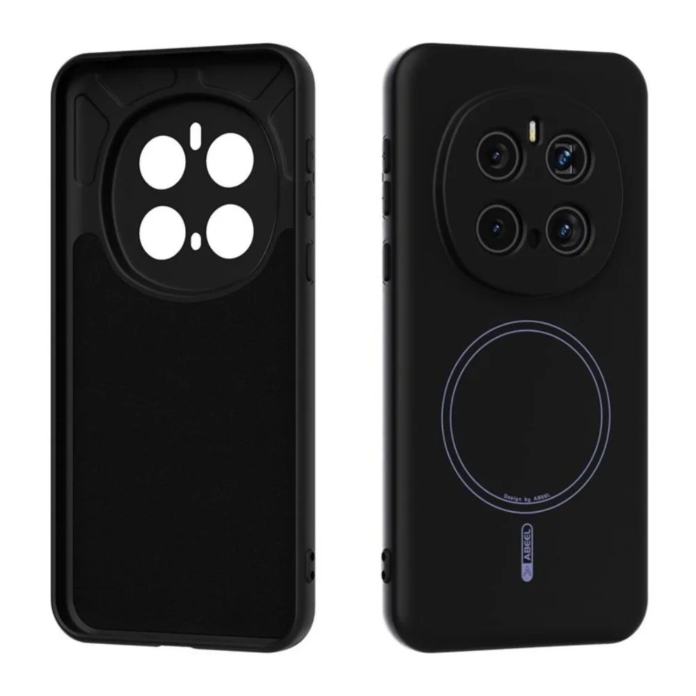 (negro, Honor Magic8) Funda Magnética De Silicona Suave Para Teléfono, Agradable Al Tacto, A Prueba De Golpes Y Con Carga Inalámbrica.