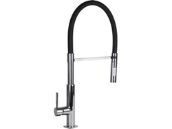 Grifo Cocina Monomando Tubo Flexible Negro 25Mm Modelo Nyassa