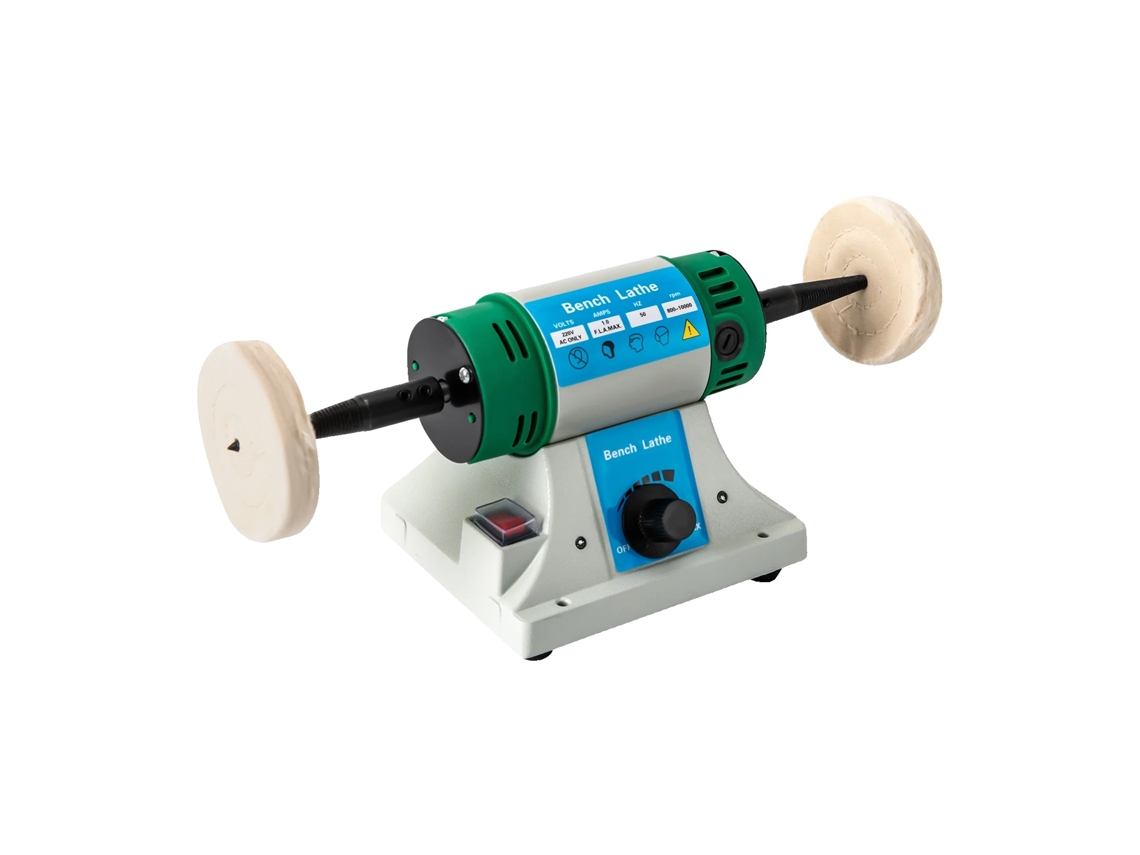 Pulidora de banco, velocidad ajustable de 800 a 10 000 RPM, diseño compacto y ligero, color blanco OEM