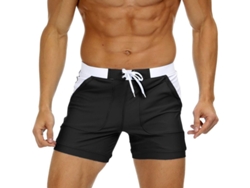 Bañador de hombre Rebe Quick Swim con cordón ajustable, talla 36 XL.