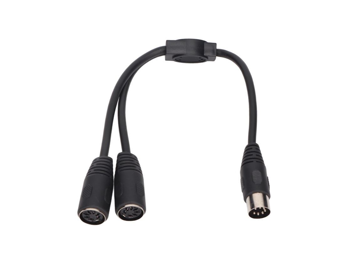 Cable Y-din De 7 Pines Macho A 2 Pines Hembra, Adaptador Divisor, Conexión De Audio, 0,5 M, Plug And Play