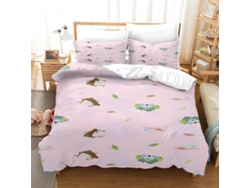 Juego Ropa Cama Funda Nórdica Almohada Juego Microfibra Funda 240x260 Cm 65x65 240 X 260 65