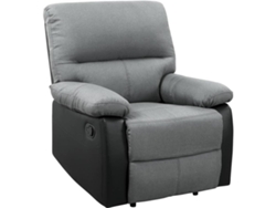 Butaca HABITAT ET JARDIN reclinable Lincoln Negro (90x89x103 cm - Madera contrachapada)