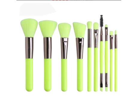 Brochas De Maquillaje, Brocha Sintética De Primera Calidad Para Base Kabuki Que Mezcla El Colorete En Polvo Facial ZMDECQNA 10 Un