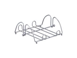 Relaxdays Servilletero De Mesa Con Peso, Portaservilletas, Dispensador Servilletas 33 X 33 Cm, Metal, 1 Ud., Plateado