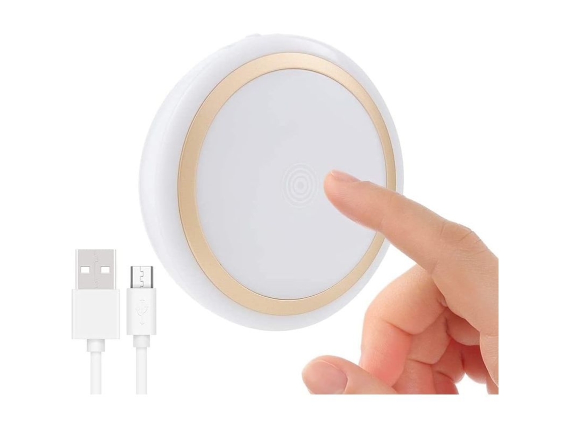 Luz de Toque Recarregável com Timer, Ajustável, para Berçário, Sem Fio | S/MARCA