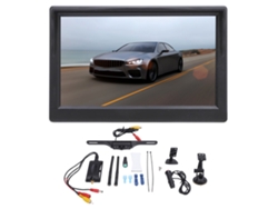 Câmera De Ré Sem Fio Para Caminhão Hd 1080p Com Tela Lcd 5 Polegadas Visão Noturna Ângulo Largo Ip69