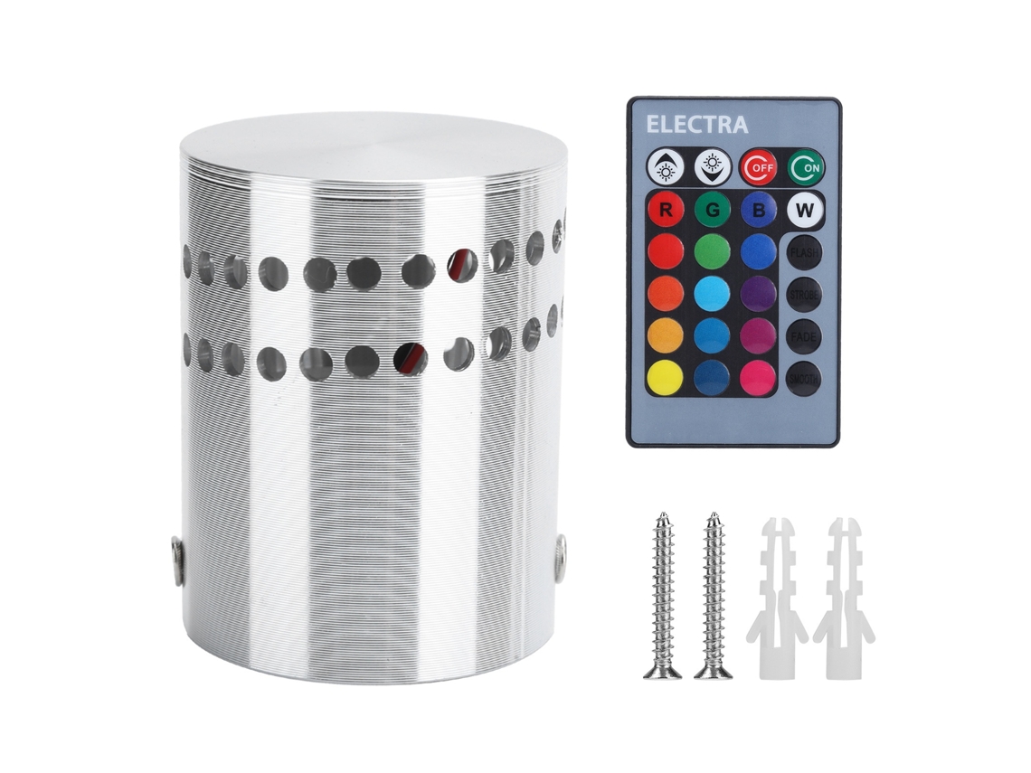 Bj-lâmpada De Teto Led Espiral 3w Rgb Com Controle Remoto Sem Fio Ajustável, Luz De Parede Com Fio Ac85-265v