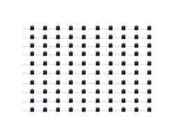 Soporte Led De 3 Mm Para Luminaria Curva De 90 Grados, Componentes De Control Industrial, Color Azul, 100 Unidades.