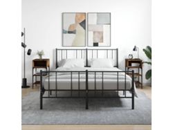 Mesitas de Noche 2Pzs 35X34,5X70Cm Deriv.Madera Roble Ahumado