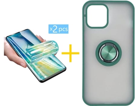 Carcasa + 2 Protectores de Pantalla para iPhone 12 Pro ACCETEL Verde