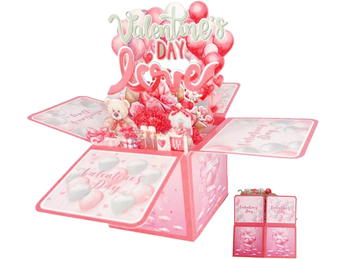 Tarjetas de San Valentín, Tarjeta desplegable de San Valentín | Tarjetas creativas para Vayotoy Connection