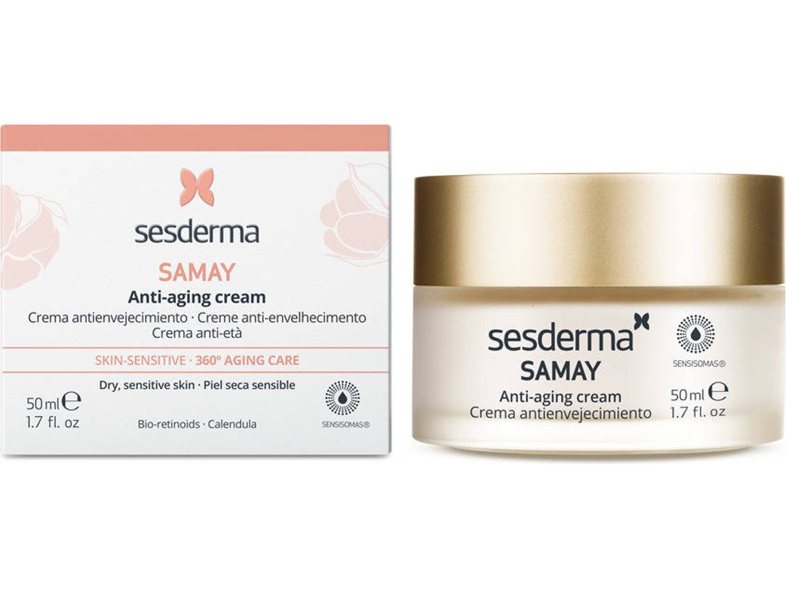 Crema Facial SESDERMA Samay Antienvelhecimento Peles Sensíveis (50 ml)