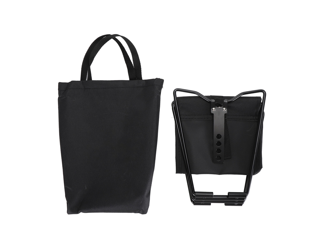 Taburete portátil y plegable para pesca, picnics, barbacoas, camping y fiestas; incluye bolsa de transporte.
