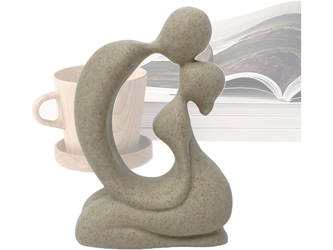 Par De Esculturas Resina Escultura Pareja Decoraci N Con Dise O Abstracto Para Novios Compromiso Dormitorio Hogar Regalo