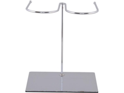 Botillero Acero Inoxidable Plateado Soporte Botas Resistente Elegante Guardar Zapatos Interiores Ideal Tiendas