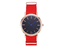 Reloj Quartz Zhoulianfa K087-me2 Rojo Para Caballero Dama Nylon 2018
