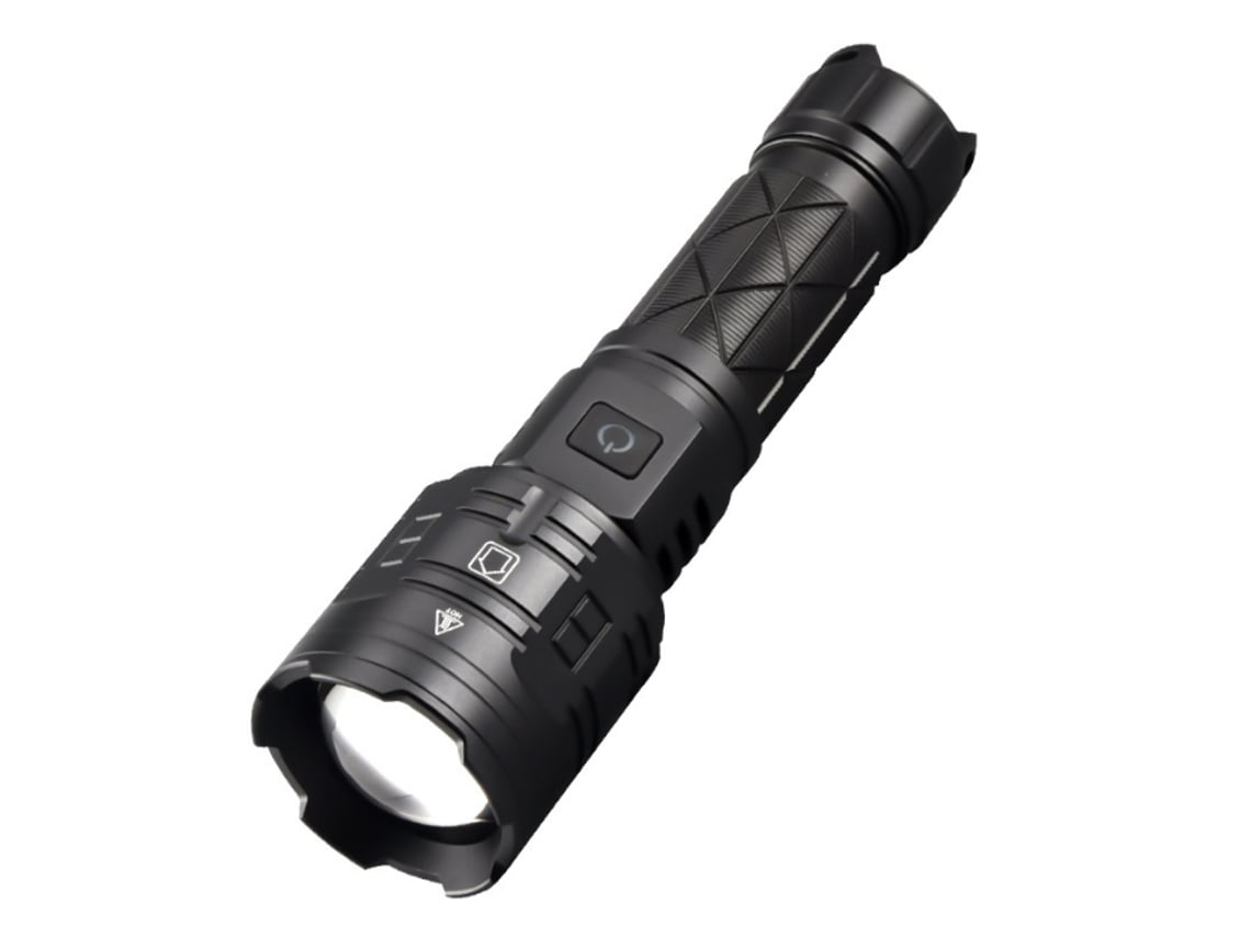 Linterna LED de alta potencia con 5 modos de flash y zoom L 22 Negra Yunzii