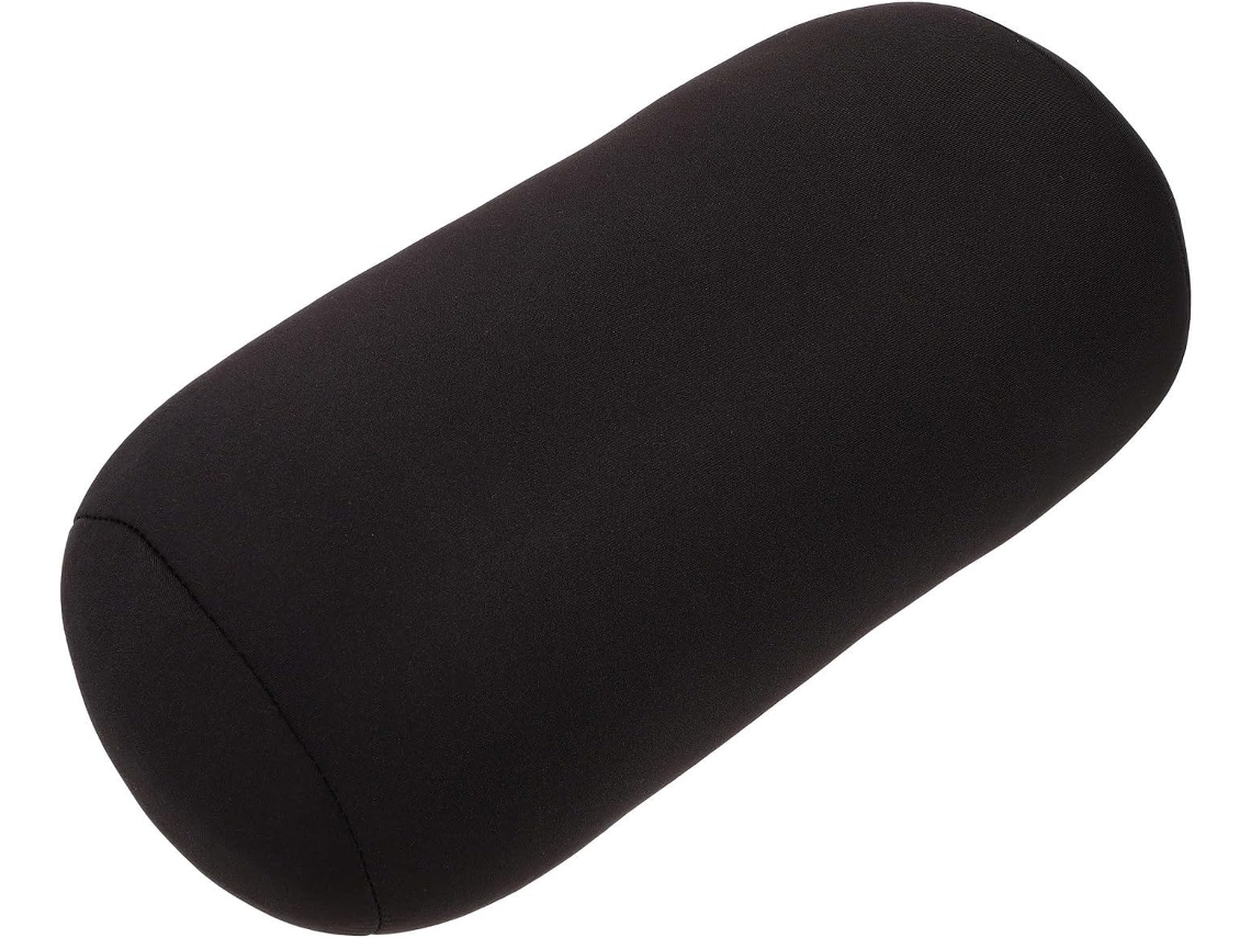 Almohada Cervical Multifuncional De Espuma De Microesferas, Cojín Cilíndrico Ergonómico, Negro