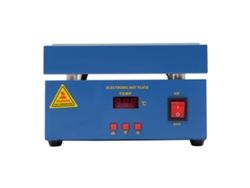 Placa calefactora, pantalla digital, rango de temperatura ajustable, azul, 220-250 V OEM