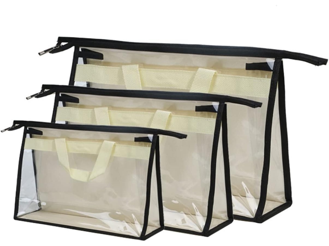 Juego De 3 Bolsas Colgantes De Pvc, Lavables, Para Guardar Y Conservar Objetos A Mano.
