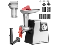 Picadora De Carne Eléctrica Stanew 2500w, 2 Velocidades Ajustables, 5 Cuchillas/2 Platos