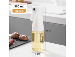 Botella para mantequilla, también se puede usar como recipiente de plástico para almacenar aceite de oliva, vinagre, salsa de soja, etc. MDUG (blanco, 300 ml)