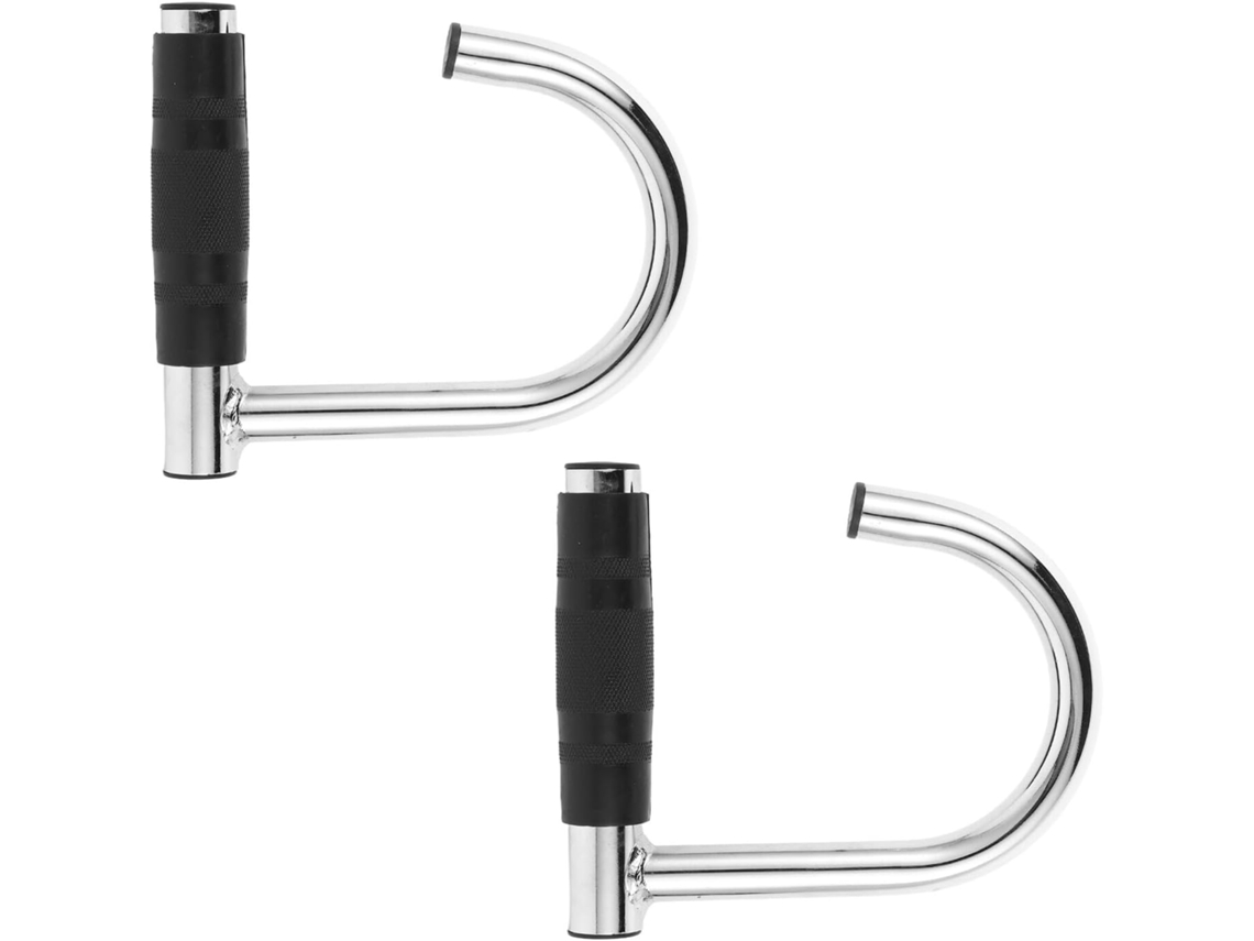 Barra de dominadas metálica de alta resistencia con revestimiento, ideal para el ejercicio físico.