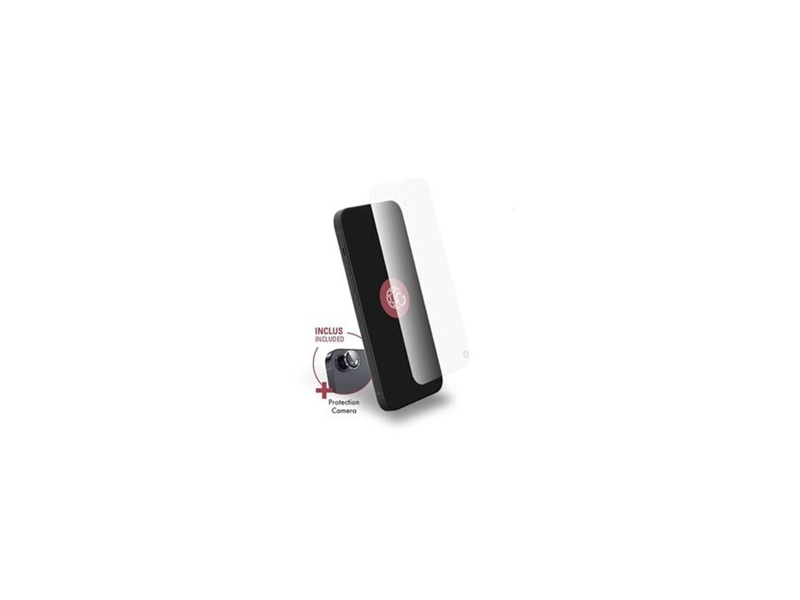 Protector de pantalla Forceglass original de 2,5D y 2 protectores de lente de vidrio transparente para iPhone 16e