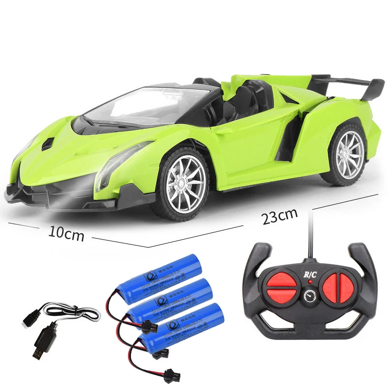 (batería D-3) Coche De Control Remoto De Deriva 2.4g, Coche Eléctrico De Alta Velocidad Con Luces Led Y Carga Usb