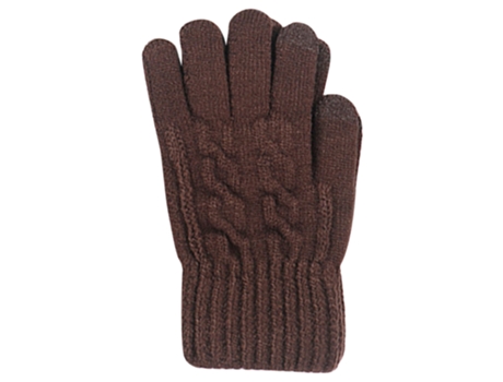Un Par De Guantes De Punto Para Hombre - Marrón Un Par De Guantes De Punto Para Hombre - Marrón JEIIBRZUI