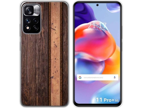 Carcasa para Xiaomi Redmi Note 11 Pro+ Plus 5G TUMUNDOSMARTPHONE Dibujos Madera 05 Multicolor