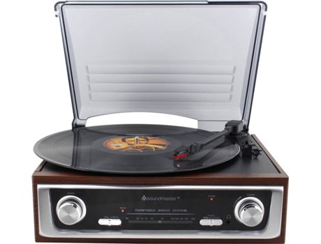 Tocadiscos SOUNDMASTER PL196H (Automático - Correa - Velocidad: 33 1/3 - 45 - 78)
